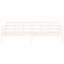 daybed 80x200 cm massivt fyrretræ hvid