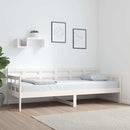 daybed 80x200 cm massivt fyrretræ hvid