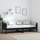 daybed 80x200 cm massivt fyrretræ sort