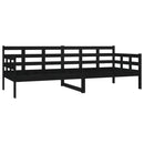 daybed 80x200 cm massivt fyrretræ sort