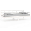 daybed massivt fyrretræ hvid 90x190 cm