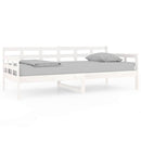 daybed massivt fyrretræ hvid 90x190 cm