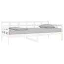 daybed massivt fyrretræ hvid 90x190 cm