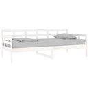 daybed massivt fyrretræ hvid 90x190 cm