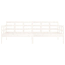 daybed massivt fyrretræ hvid 90x190 cm