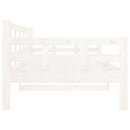 daybed massivt fyrretræ hvid 90x190 cm