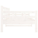 daybed massivt fyrretræ hvid 90x190 cm