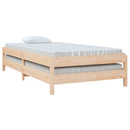 stabelbar seng 100x200 cm massivt fyrretræ