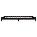 stabelbar seng 90x200 cm massivt fyrretræ sort