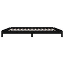 stabelbar seng 90x200 cm massivt fyrretræ sort