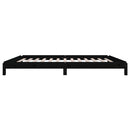 stabelbar seng 80x200 cm massivt fyrretræ sort