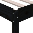 stabelbar seng 80x200 cm massivt fyrretræ sort