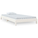stabelbar seng 90x190 cm massivt fyrretræ hvid