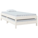 stabelbar seng 90x190 cm massivt fyrretræ hvid