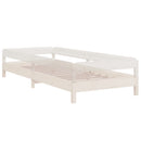 stabelbar seng 90x190 cm massivt fyrretræ hvid