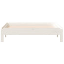 stabelbar seng 90x190 cm massivt fyrretræ hvid