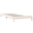 stabelbar seng 90x190 cm massivt fyrretræ hvid