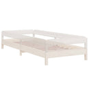 stabelbar seng 90x190 cm massivt fyrretræ hvid