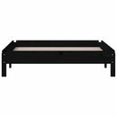 stabelbar seng 75x190 cm massivt fyrretræ sort