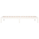 daybed uden madras 90x200 cm massivt fyrretræ hvid