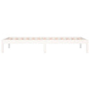 daybed uden madras 90x200 cm massivt fyrretræ hvid
