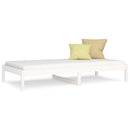 daybed uden madras 80x200 cm massivt fyrretræ hvid
