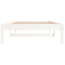 daybed uden madras 80x200 cm massivt fyrretræ hvid