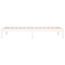 daybed uden madras 80x200 cm massivt fyrretræ hvid