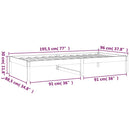 daybed 90x190 cm Single massivt fyrretræ