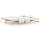 daybed med udtræk 2x(90x200) cm massivt fyrretræ