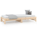 daybed med udtræk 2x(90x190) cm massivt fyrretræ