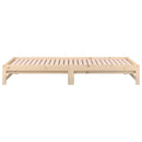 daybed med udtræk 2x(90x190) cm massivt fyrretræ