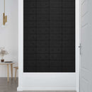Væghovedgærde 12 pcs Sort 30 x 15 cm Faux læder