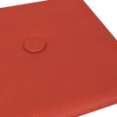 Væghovedgærde 12 pcs Rød 30 x 15 cm Faux læder
