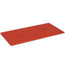 Væghovedgærde 12 pcs Rød 30 x 15 cm Faux læder