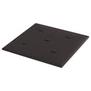 Væghovedgærde 12 pcs Sort 30 x 30 cm Faux læder