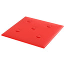 Væghovedgærde 12 pcs Rød 30 x 30 cm Faux læder