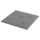 Væghovedgærde 12 pcs Grå 30 x 30 cm Faux læder