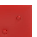 Væghovedgærde 12 pcs Vinrød 30 x 30 cm Faux læder