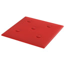 Væghovedgærde 12 pcs Vinrød 30 x 30 cm Faux læder