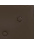 Væghovedgærde 12 pcs Brun 30 x 30 cm Faux læder