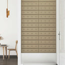 Væghovedgærde 12 pcs Cappuccino 60 x 15 cm Faux læder