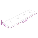 Væghovedgærde 12 pcs Brun 60 x 15 cm Faux læder