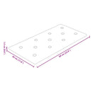 Væghovedgærde 12 pcs Creme 60 x 30 cm Faux læder