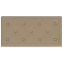Væghovedgærde 12 pcs Cappuccino 60 x 30 cm Faux læder