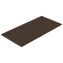 Væghovedgærde 12 pcs Brun 60 x 30 cm Faux læder