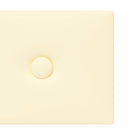 Væghovedgærde 12 pcs Creme 90 x 15 cm Faux læder