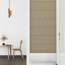 Væghovedgærde 12 pcs Cappuccino 90 x 30 cm Faux læder