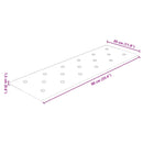 Væghovedgærde 12 pcs Brun 90 x 30 cm Faux læder