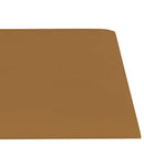 Væghovedgærde 12 pcs Brun 60 x 15 cm Fløjl